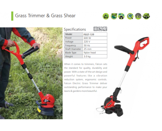 falcon electric grass trimmer