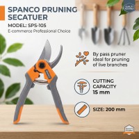 SPANCO PRUNING SECATUER By pass pruner ideal for pruning of live branches • SIZE :200 mm