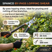 SPANCO BY-PASS LOPPING SHEAR By pass lopping shear, ideal for pruning and cutting of live branches.   • SIZE: 550 mm