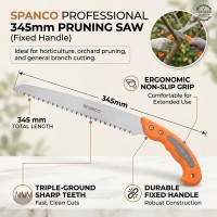 SPANCO PRUNING SAW (With Fixed Handle) Ideal for general purpose cutting & pruning branches. • SIZE: 345 mm