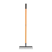 SPANCO GARDEN RAKE (10 Teeth with handle) Essential for final soil preparation, ideal for small to large areas. 