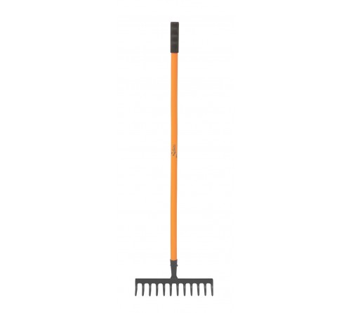SPANCO GARDEN RAKE (10 Teeth with handle) Essential for final soil preparation, ideal for small to large areas. 