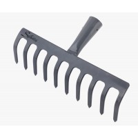 SPANCO GARDEN RAKE (10 Teeth without handle) Essential for final soil preparation, ideal for small to large areas.