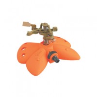 SPANCO Metal Impulse Sprinkler with Butterfly Base | 24 Meter Coverage Irrigation Sprinkler for Lawn & Garden