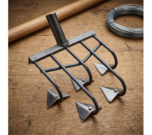 SPANCO 5 Tines Manual Cultivator (Without Handle) | Heavy Duty Weeding & Soil Cultivation Tool