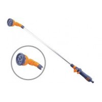 SPANCO 9-Pattern Wand Sprinkler 90cm | Adjustable Long Reach Garden Watering Wand | Multi-Function Spray Nozzle for Lawn, Garden & Cleaning