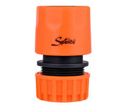 SPANCO Sprinkler Connector with 1/2 Inch Hose Connector | Two-Color Coated Garden Hose Fitting | Quick Connect Irrigation Accessory