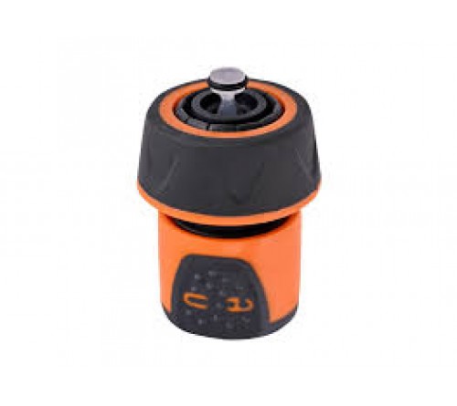 SPANCO 3/4 Inch Water Stop Hose Connector with Lock | Automatic Water Shut-Off Garden Hose Fitting | Quick Connect Irrigation Accessory