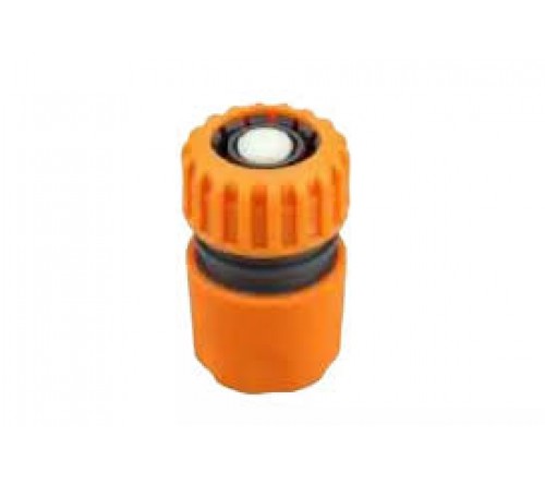 SPANCO 3/4 Inch Water Stop Hose Connector Adaptor | Automatic Water Shut-Off Garden Hose Fitting | Quick Connect Irrigation Accessory