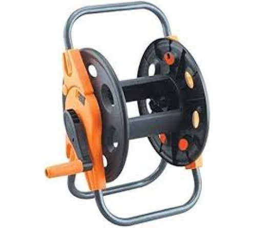 SPANCO Self-Balanced Hose Reel Stand | Heavy-Duty Steel Garden Hose Reel | 150 Feet Hose Capacity | Portable Hose Storage Stand (Without Hose)
