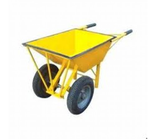 FALCON Wheel Barrow – 65 Litre Dual Wheel Manual Garden & Material Transport Cart