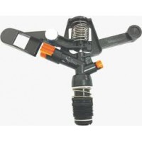 SPANCO 3/4 Inch Plastic Impulse Sprinkler | Adjustable Lawn & Garden Water Sprinkler | Up to 27m Diameter Coverage | Heavy-Duty Garden Irrigation Sprinkler
