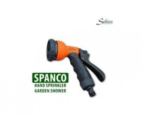 SPANCO 8-Pattern Micro Hand Sprinkler | Multi-Function Garden Spray Nozzle | Center, Mist, Shower, Angle, Full, Soaker, Cone & Flat Spray Patterns