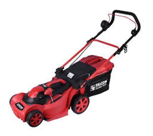 FALCON Electric Rotary Lawn Mower – 1400W Motor, 34 cm Cutting Width, 35L Grass Collector