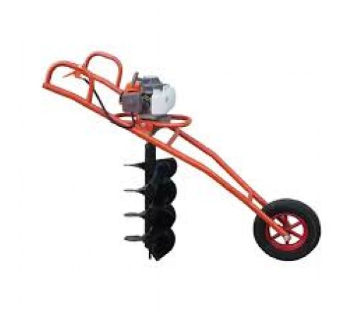 FALCON Agricultural Earth Auger Wheel Type – 63 cc Petrol Post Hole Digger (Without Drill Bit)