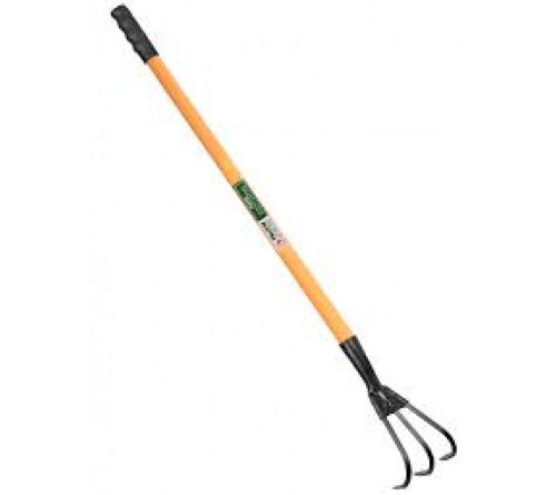 FALCON Manual Lawn Aerator Rake with Steel Handle & Comfort Grip | 13 Spikes