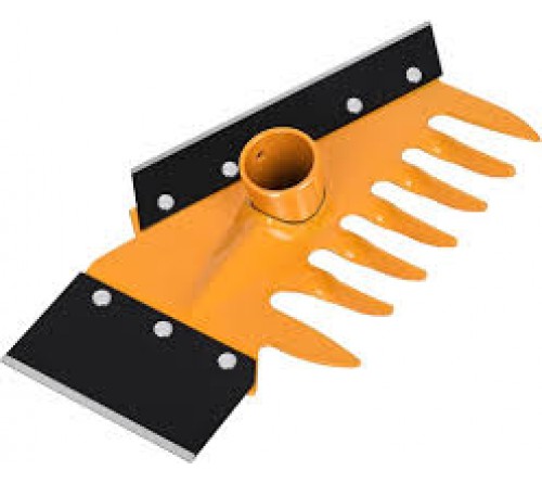 FALCON 3-in-1 Garden Rake Without Handle – Multipurpose Soil Cultivation, Raking & Levelling Tool