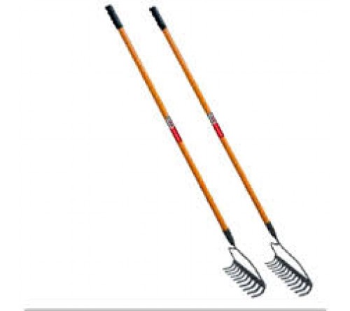 FALCON Garden Rake with Steel Handle & Comfort Grip | 8 to 16 Teeth Options