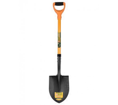 FALCON Garden Shovel (Round Head with Fiberglass Handle & D-Grip)