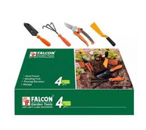 FALCON Garden Tool 4-Piece Set for Home Gardeners