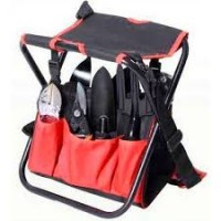 FALCON Garden Tool 10-Piece Set with Heavy-Duty Folding Garden Bag